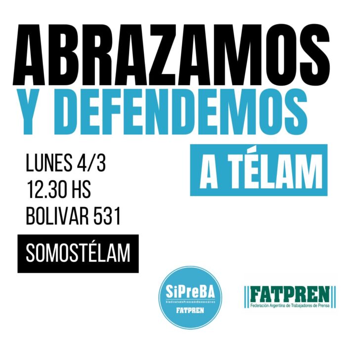 Abrazo a Télam