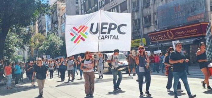 Movilización UEPC paro y movilización docencia cordobesa