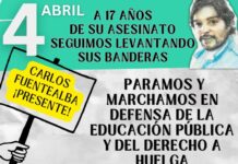 4 de abril: ¡Carlos Fuentealba Presente! 4 de abril Carlos Fuentealba