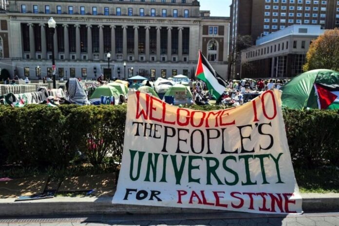 Estudiantes por Palestina Primero de Mayo internacional