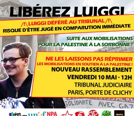 Por la liberación de Luiggi y de todos los detenidos Libertad a Luiggi