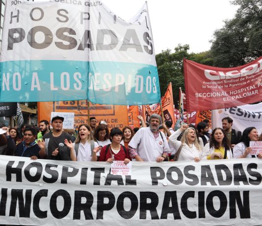 Hospital Posadas: masiva jornada de lucha y movilización contra los despidos Hospital Posadas despidos