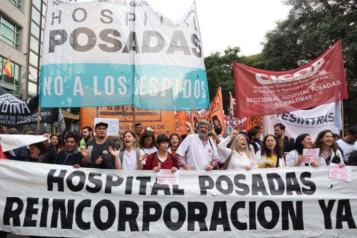 Trabajadores del Posadas Hospital Posadas despidos
