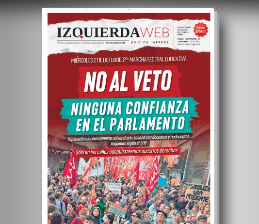 No al veto al presupuesto universitario | Izquierda Web Edición Impresa 665