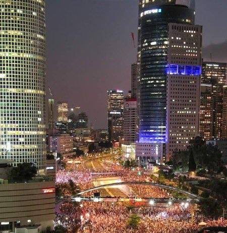 Israel: manifestaciones masivas y huelga general por el alto al fuego en Palestina huelga Israel