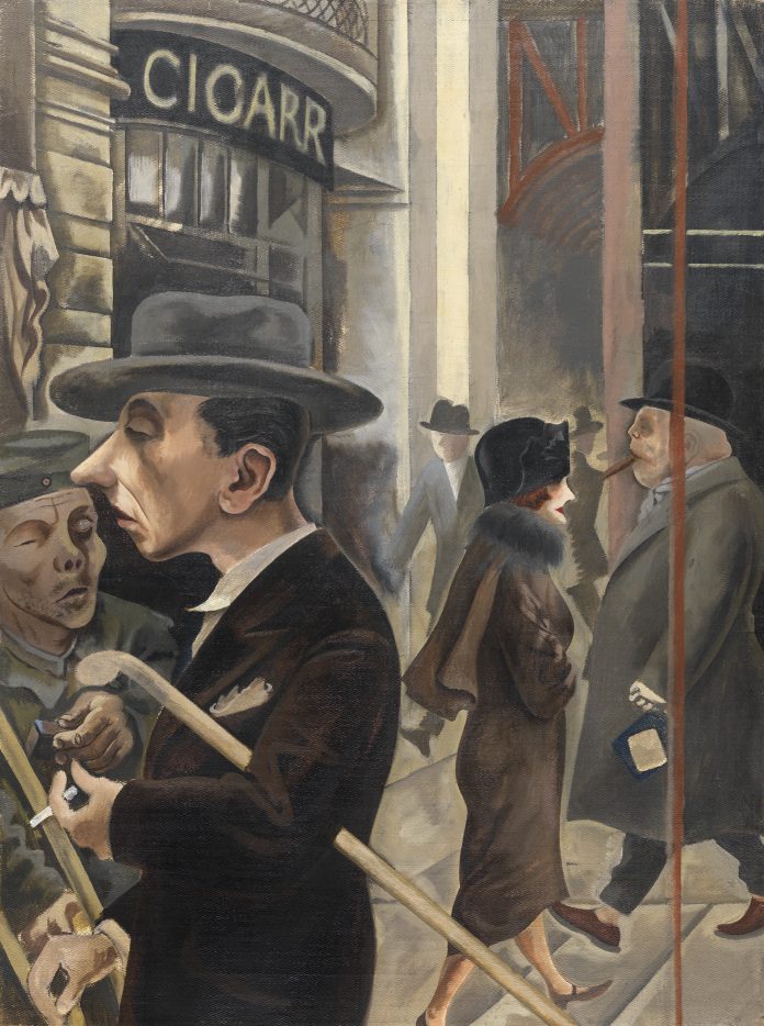 George Grosz. Escena callejera
