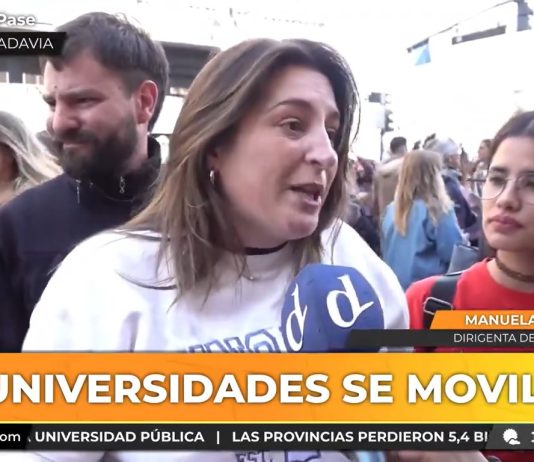 Manuela Castañeira en la Marcha Universitaria: «Milei es un asalto a la razón» Marcha Universitaria
