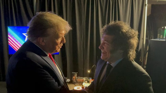 Milei y Trump febrero 2024 Milei Trump