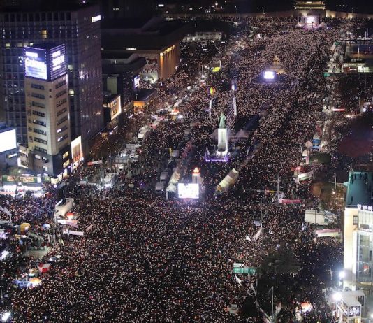 Un millón de personas en las calles por la renuncia del presidente de Corea del Sur presidente de Corea del Sur