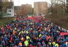 Masiva huelga de los trabajadores de Volkswagen en Alemania Huelga en Volkswagen