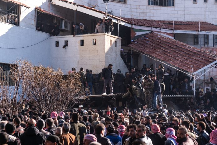Investigate at Sednaya Military Prison after the collapse of 61 years of Baath Party rule Sednaya