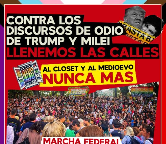 1 de febrero: Marcha Federal LGBT antifascista y antirracista de Congreso a Plaza de Mayo Marcha Federal Antifascista