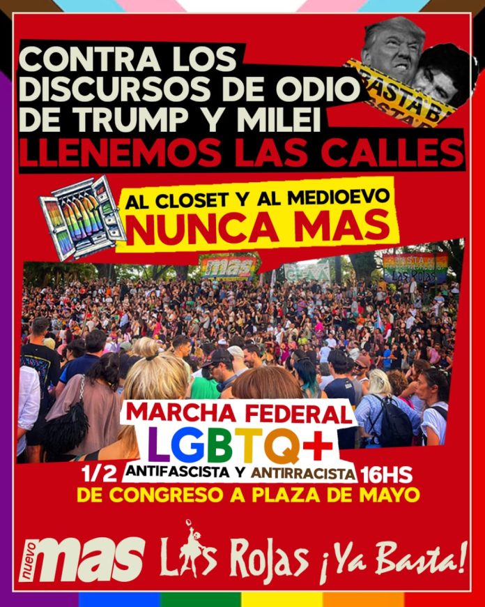 Al closet n unca más Marcha Federal Antifascista