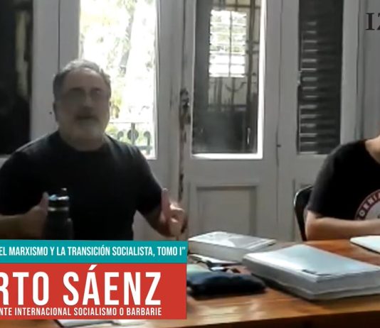 Roberto Sáenz en la presentación del curso «El marxismo y la Transición socialista» (primera parte)