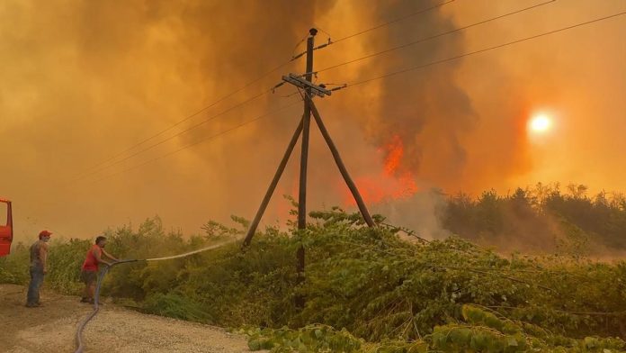 Incendios en la Patagonia