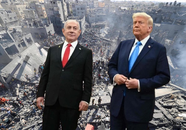 Trump y Netanyahu genocidas Trump Gaza