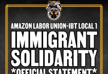 Los trabajadores del Amazon Labor Union se solidarizan con los migrantes amazon migrantes