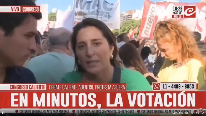 Manuela Castañeira en Crónica TV Castañeira Bullrich