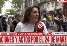 Manuela Castañeira en la movilización del 24 de marzo: «Milei quiere imponer su negacionismo» negacionismo Milei