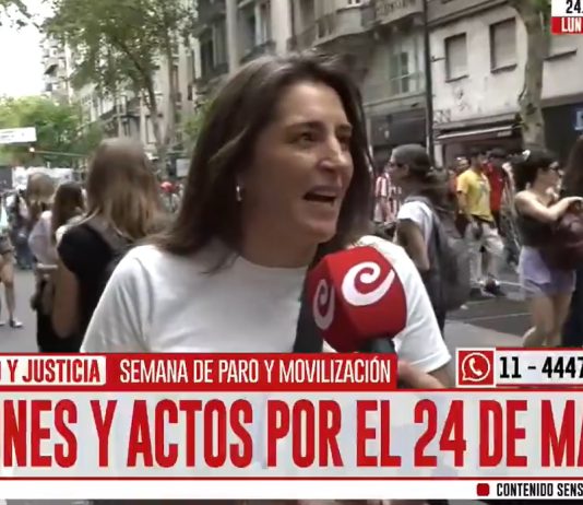 Manuela Castañeira en la movilización del 24 de marzo: «Milei quiere imponer su negacionismo» negacionismo Milei