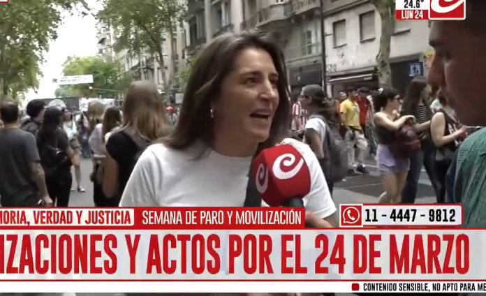 Manuela Castañeira este 24 de marzo negacionismo Milei