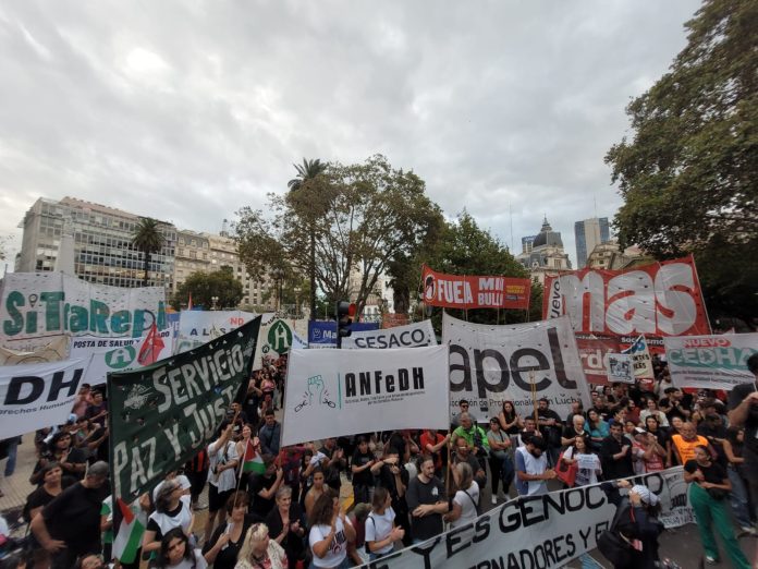acto del encuentro 49 años del golpe