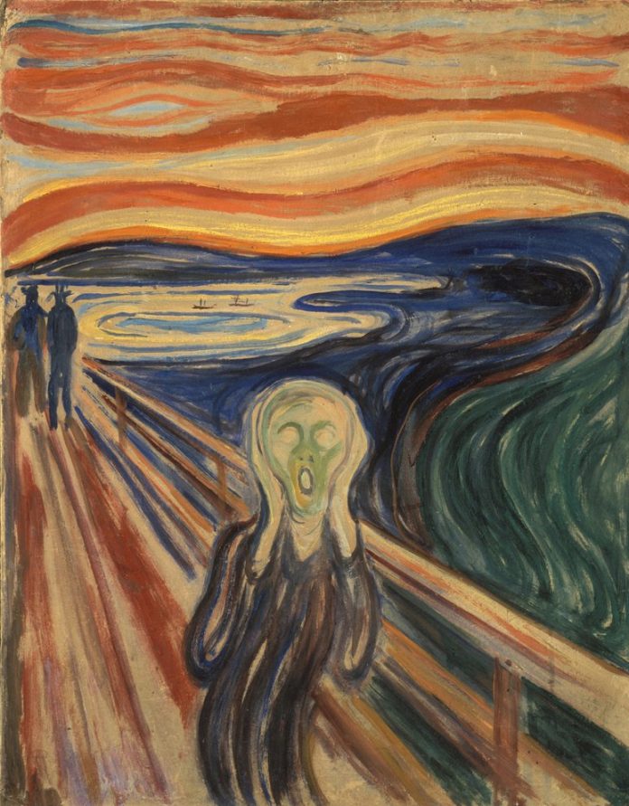 Edvard Munch - The Scream - (MeisterDrucke-28768) reacción aranceles