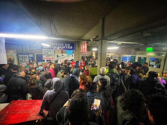 Asamblea contra el fascismo UNGS derecha Universidades