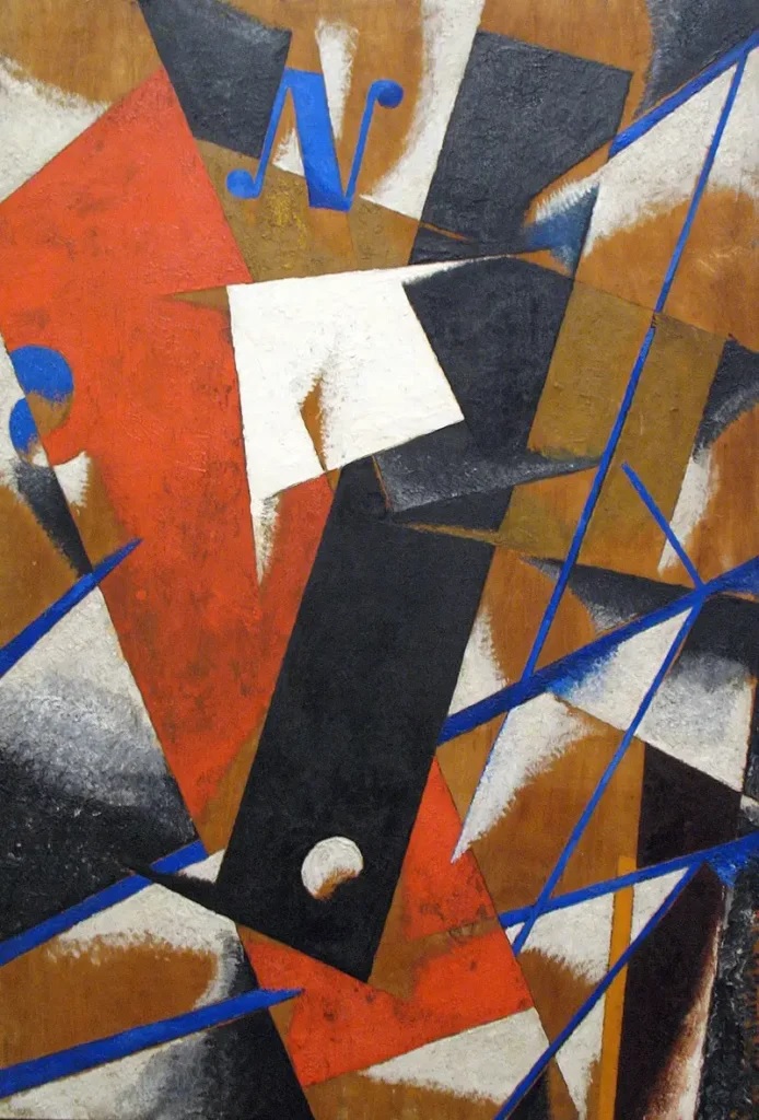 Construcción de la fuerza espacial (1921) Liubov Popova economía de transición