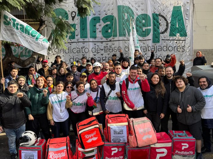 Trabajadores de reparto por el Sitrarepa