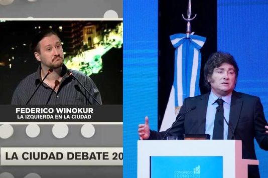 Milei defiende los salarios de indigencia contra la campaña de Federico Winokur y La Izquierda en la Ciudad Milei Winokur