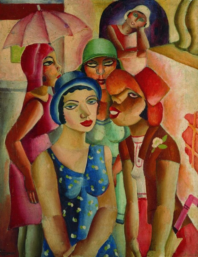 Cinco-moças-de-Guaratingueta-1930 Brasil