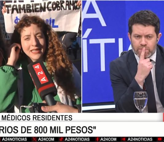 Mariana Rueda en A24: “El reclamo es que los salarios partan de los dos millones de pesos”