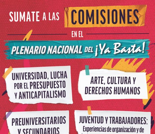 La juventud anticapitalista se organiza en todo el país Juventud Anticapitalista Plenario Nacional Ya Basta