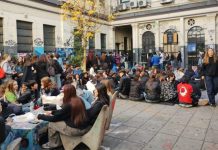 Estudiantes del CNBA y el Pellegrini votaron la toma de sus colegios CNBA Pellegrini