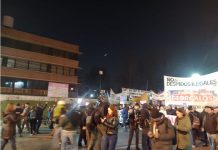 Corte de Panamericana de los trabajadores de Georgalos contra los despidos y represión de Gendarmería Georgalos