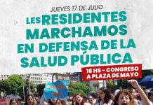 Este jueves: los residentes marchan en defensa de la salud pública residentes
