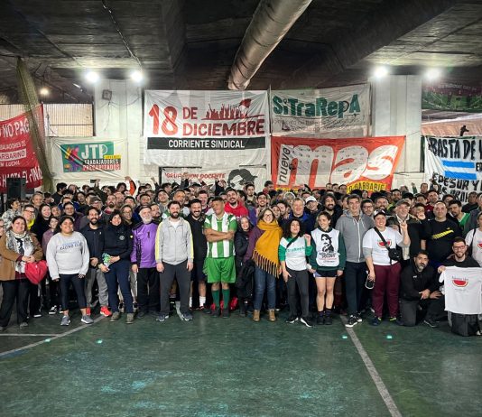 Gran sábado anti Milei de la Corriente sindical 18 de diciembre y el SiTraRepA Sábado anti Milei