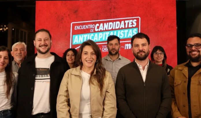 Encuentro de candidates anticapitalistas listas Manuela Castañeira