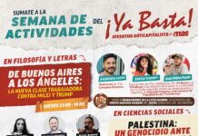Semana de actividades anticapitalistas del ¡Ya Basta! en la UBA y para secundaries Semana de actividades de ¡Ya Basta!