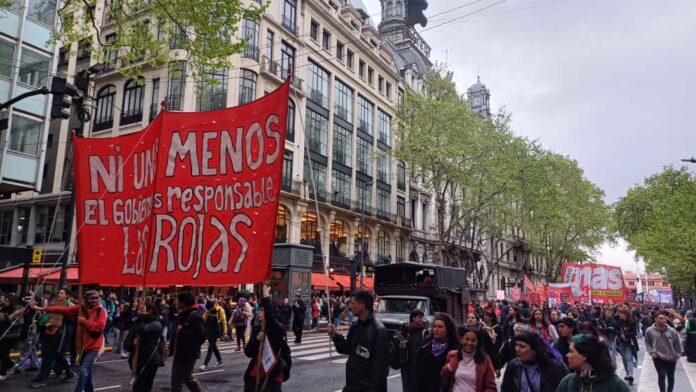 Inmensa movilización ni una menos movilización femicidio