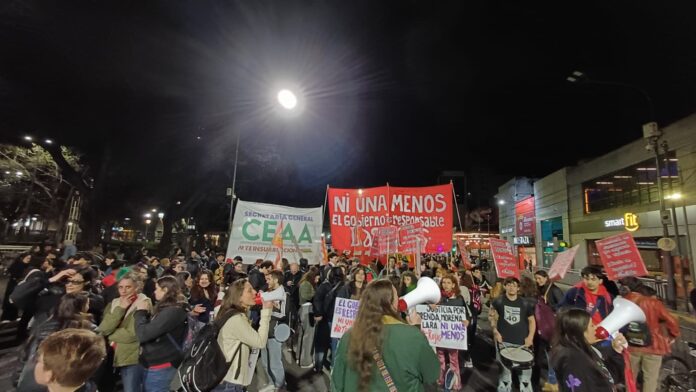 Movilización Ni Una Menos Triple femicidio