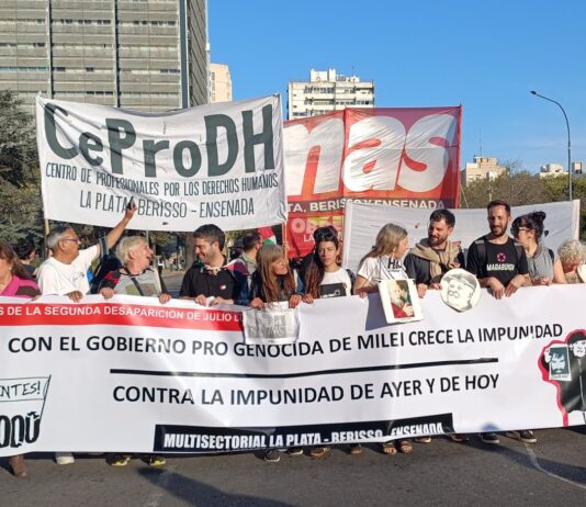 Movilización a 19 años de la segunda desaparición de Jorge Julio López Movilización por Julio López