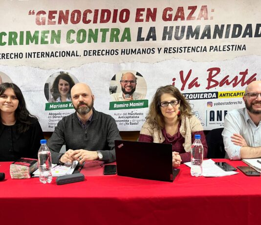 Enorme charla en la Facultad de Derecho: “Genocidio en Gaza: un crimen contra la humanidad” Derecho X Gaza
