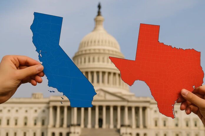 gerrymandering Texas y California Texas y California