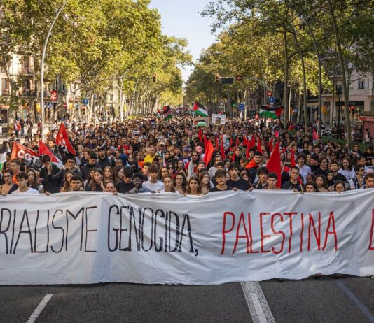 Estado Español: masivo paro nacional y manifestaciones por Palestina Estado español Palestina