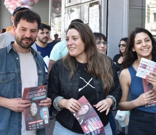 Manu Castañeira en Solano: “Vamos por el socialismo” Manuela Castañeiora en Solano