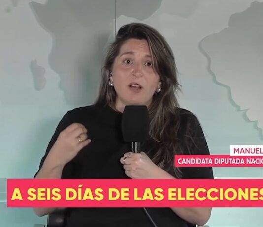 Manuela Castañeira en Canal 8 Mar del Plata :»14 de las 15 listas en Pcia. no hablan del salario» Manuela Castañeira Canal 8