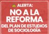 No a la reforma en Sociología Reforma sociología