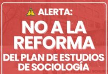 No a la reforma en Sociología Reforma sociología